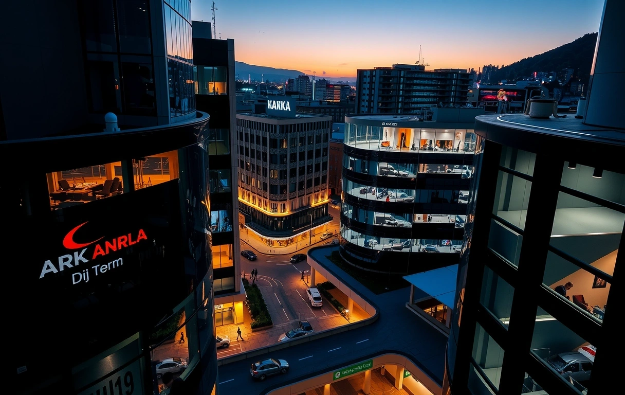 Modern business landscape in Ankara
